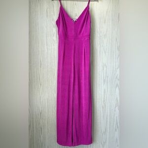 Iris Fuchsia Wide-Leg Jumpsuit – Size